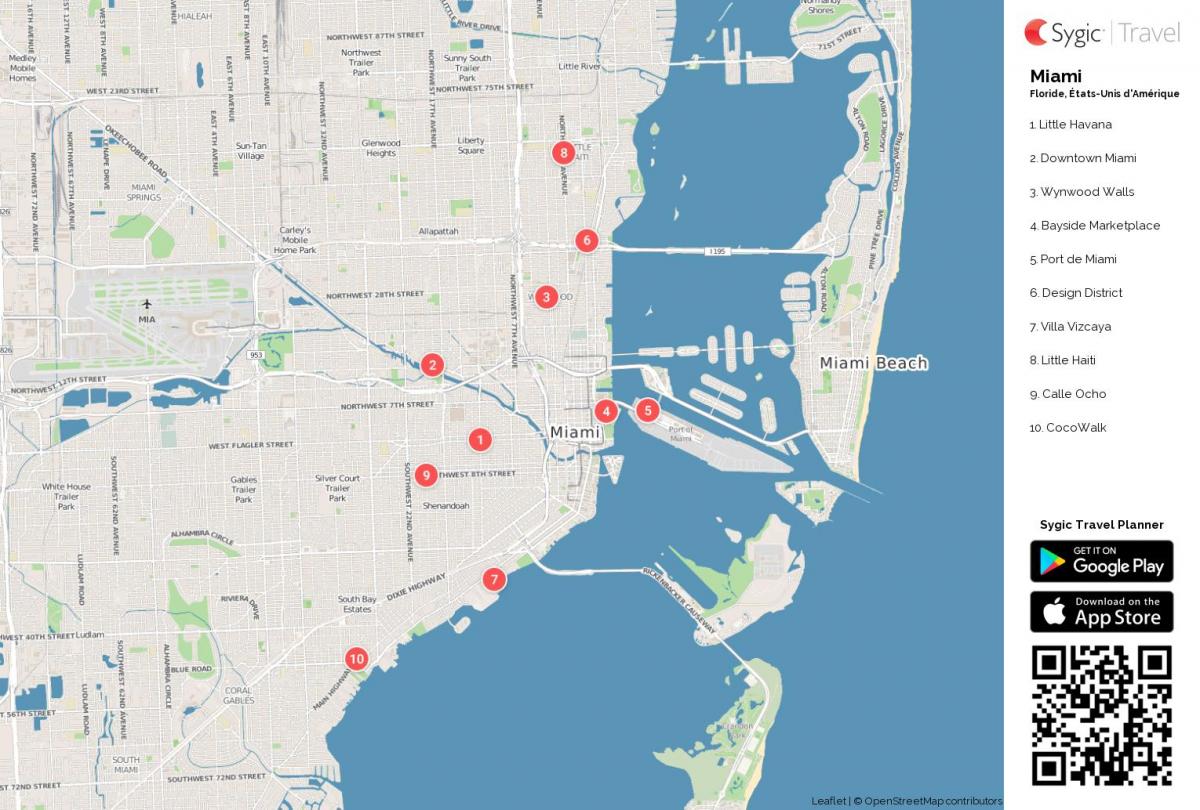 Mapa zabytków Miami